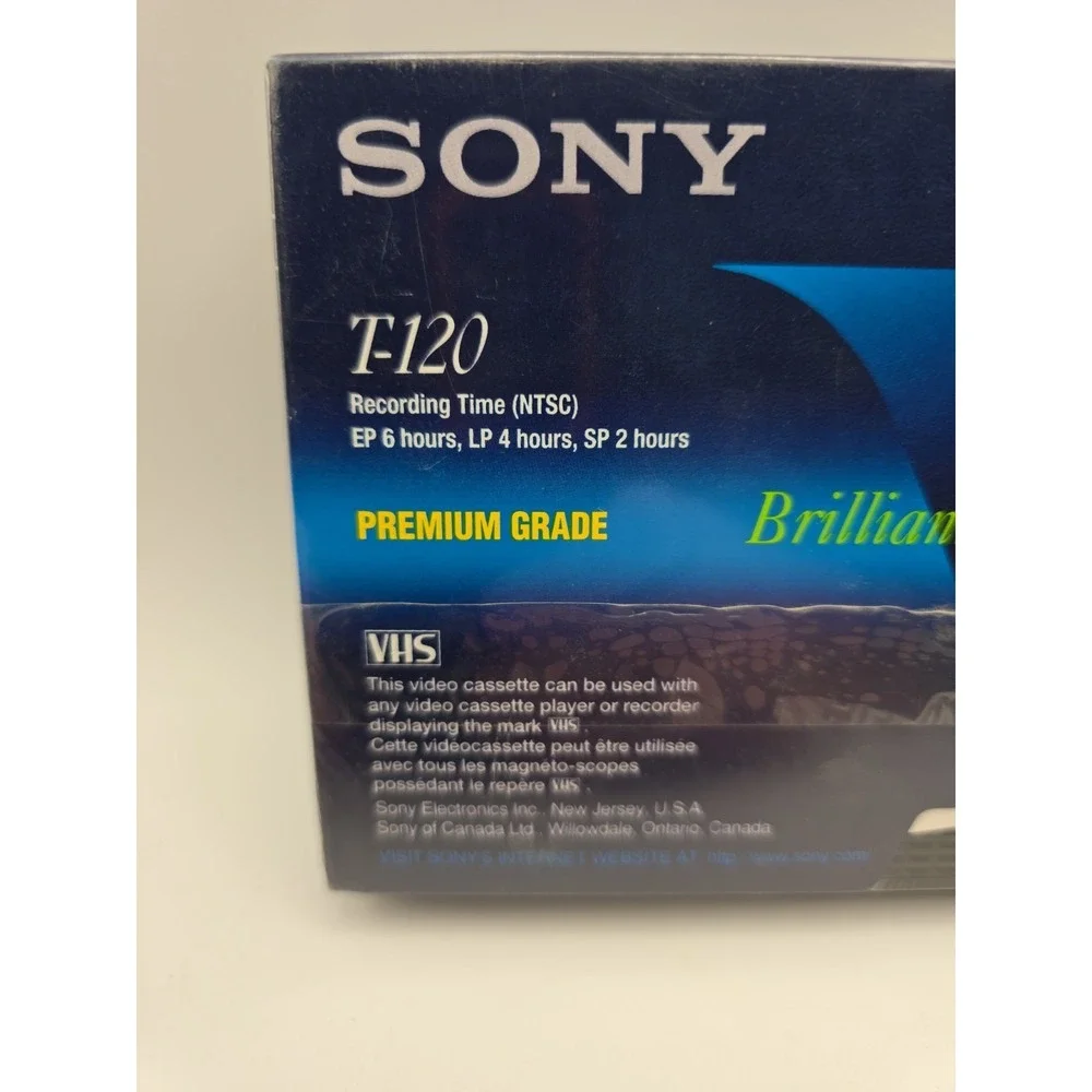 Sony T120VRH Premium Grade VHS Video Tapes